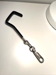 Tumi Over The Door Garment Bag Holder Hook Clip Black Silver Metal Travel Suit - Picture 1 of 5