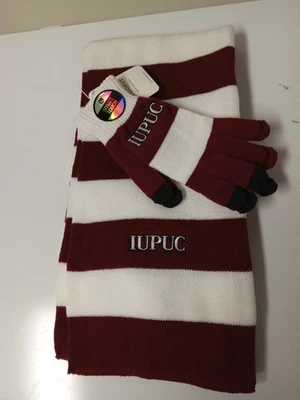 Juego de bufanda y guantes universitarios IUPUC nuevo Foto 1 de 2