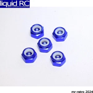 Tuercas de aluminio X Spede LNM406 M4 con inserciones de nailon (5) (azul) - Imagen 1 de 3