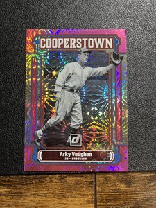 Arky Vaughan DonRuss Pink Cooperstown Refractor MLB Card