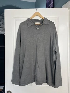 'GARMENTS' Made In KOREA Grey ARCHIVE POLO Long Sleeve SIZE LARGE / XL - Picture 1 of 5