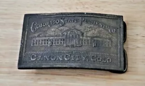Vintage Colorado State Penitentiary Gürtelschnalle - Canon City, Colorado *gebraucht* - Bild 1 von 7