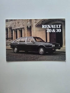 Original Renault 20 & 30 1981 UK Market Sales Brochure VGC - Picture 1 of 2