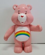 Care Bears Cheer Bear Pink Rainbow Rattle Toy 2003 Playmates Toys 4"