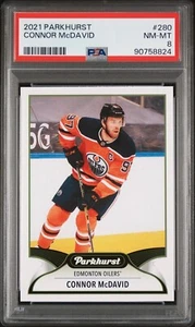 2021-2022 UPPER DECK PARKHURST #280 CONNOR MCDAVID PSA 8 NM-MINT - Picture 1 of 2