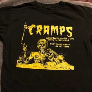 T-shirt da uomo unisex cotone The Cramps Band nera da s a 234XL US037 - Foto 1 di 2