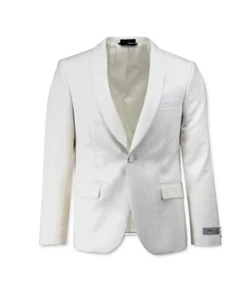 Ike Behar Men's Slim Fit Light Ivory Dinner Jacket - Picture 1 of 1