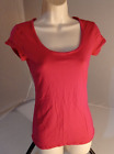Xhilaration Women's Short Cap Sleeve Round Neck Red T-Shirt Size S
