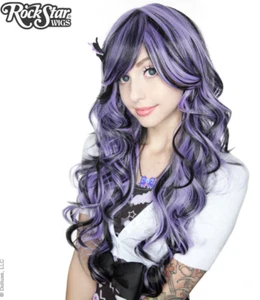 Lavendar Black Blend Duplicity Creepy Cutie Patootie Wig Rockstar 00025 - Picture 1 of 1