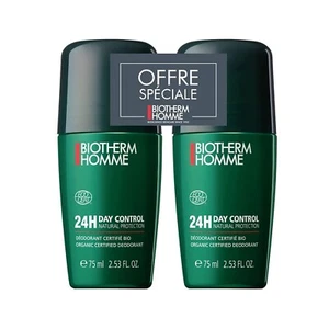 Biotherm Homme Day Control Natural Protection 24H Roll-On Organic 2 x 75ml - Picture 1 of 1