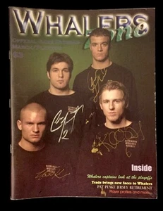 Cole Jarrett Chad LaRose Karl Stewart Nate Kiser Signed Plymouth Whalers Program - Picture 1 of 1
