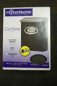 PostMaster Bronze Steel Post Master Security Locking Mailbox Carlton Wall Mount - Picture 1 of 2