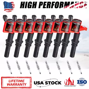 8Pack Ignition Bobinas Para & Spark Plugs For Ford F-150 5.4L V8 2004-2010 DG511 - Picture 1 of 19