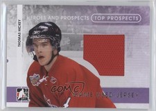 2008-09 ITG Heroes and Prospects Top Jersey Silver /40 Thomas Hickey #TPJ-07