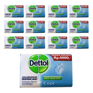 Dettol Cool Soap Bars Pack of 12 Antibacterial Menthol Formula 3.88 oz - Picture 1 of 1