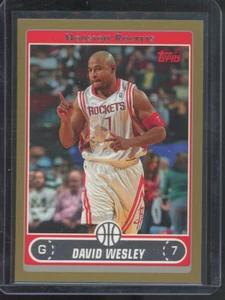 David Wesley 2006-07 Topps #184 Gold /500 Houston Rockets FREE Shipping - Picture 1 of 2