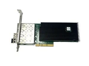 Dell DTV7K XL710 Quad Port 10GB SFP+ PCI Network Adapter Tested Good - Afbeelding 1 van 3