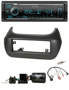 Kenwood Bluetooth Lenkrad DAB USB Autoradio für Fiat Fiorino Citroen Nemo Peugeo - Bild 1 von 9