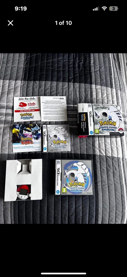 Pokemon Soul Silver (FRENCH). Big Box With Inserts, Game, Manuals, Pokewalker. - Image 1 of 4