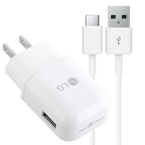 Cable cargador de pared USB rápido original OEM LG tipo C para LG G7 G8 G terciopelo V60 V50 - Imagen 1 de 17