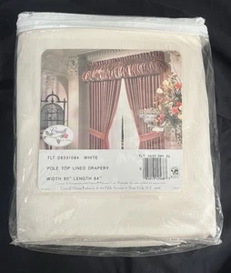 Croscill Home Fashions Pole Top Lined Drapery w/tiebacks, 80in wide 84 in long - Picture 1 of 2