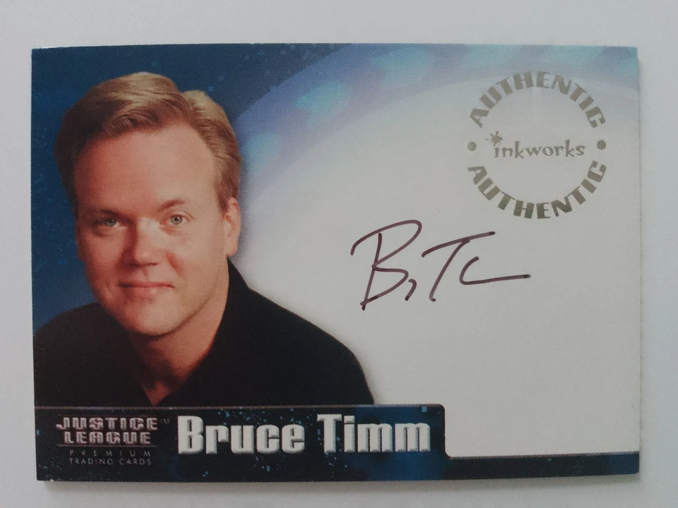 Bruce Timm Inkworks 2003 Liga de la Justicia autógrafo productor A1 Foto 1 de 4