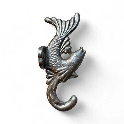 Vintage WALL HOOK FISH Shape USSR (Russia ) 1970s Aluminum - Image 1 of 4