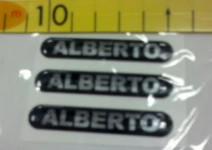 Logo Fries mit Namen aus Resin 3 Stück ALBERTO - Bild 1 von 1