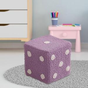 Dice Cubic Foot Stool Dice Cube Ottoman for Dressing Room