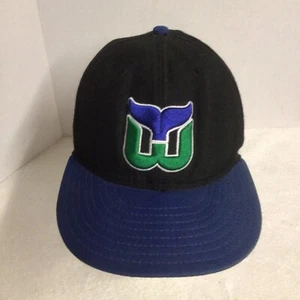 Vintage New Era Hartford Whalers 7 1/4 Wool Baseball Hat Fitted NHL Hockey USA - Picture 1 of 9
