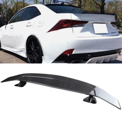 For 2014-2020 Lexus IS250 IS350 Carbon Style Rear Trunk Spoiler Racing GT Wing Foto 1 de 4