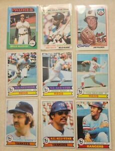 9 Card Lot 1970's Topps Baseball HOF, STARS. 🔥Willie McCovey Jim Palmer