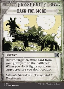 *MtG: 4x Back for More - Outlaws of Thunder Junction: Breaking News Uncommon* - Bild 1 von 1