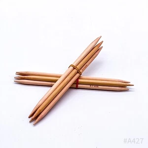 Wooden Knitting Needles 8 mm Made of Wood (10 Pieces) - Picture 1 of 9