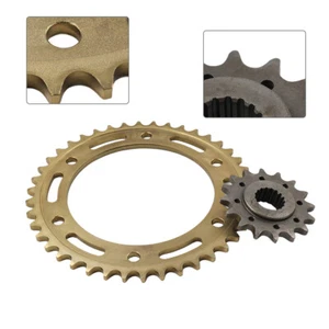 2pcs Front Rear Drive Chain Sprocket 16T 42T For BMW F800GS 2008-18 F700GS 13-16 - Picture 1 of 12