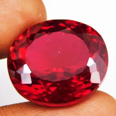 FLAWLESS Natural Pyrope Garnet 41.40 Ct Oval CERTIFIED Mozambique Loose Gemstone - Image 1 of 4