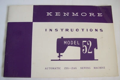 Kenmore 52 máquina de coser manual de instrucciones Foto 1 de 4