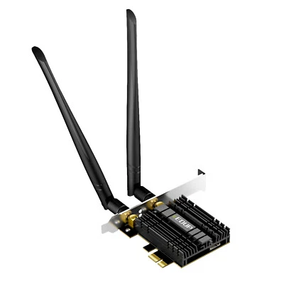 PCIe WiFi6 Network Card AC1300M w Bluetooth 4.2 Adapter for Desktop PC EP-9655GS - Image 1 of 4