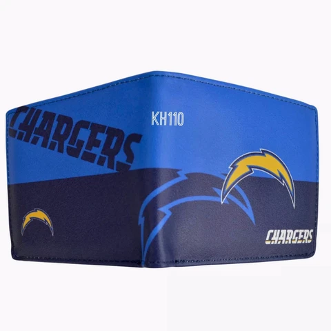 Los Angeles Chargers NFL Men's Printed Logo Bi-fold Wallet Cover