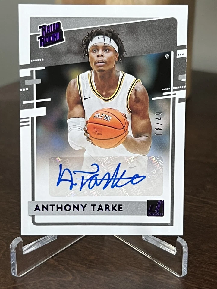 2021-22 Chronicles Draft Picks Anthony Tarke Donruss RR Auto PURPLE #RR-ATA /49! - Image 1 of 2