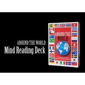 AROUND THE WORLD MIND READING DECK PLAYING CARDS POKER SIZE GAFF MAGIC TRICKS - Picture 1 of 3