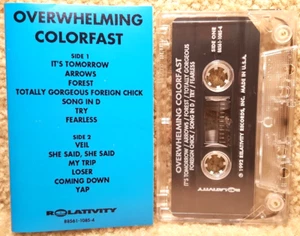 Vintage Cassette Tape Overwhelming Colorfast Self Titled Album Promo Promotional - Picture 1 of 6