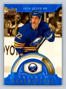 2022-23 UD Trilogy #TG-4C Jack Quinn -Generations Future Blue 165/299-Sabres - Imagen 1 de 2