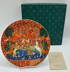 Placa Coleccionista Limoges Francia "La Dame A La Licorne" 1982 Nº 6 - Imagen 1 de 3