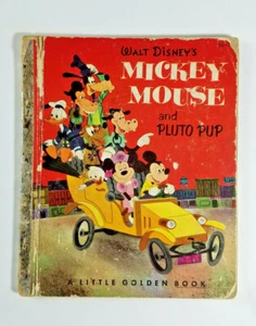 Walt Disney's Mickey Mouse and Pluto Pup 1953 Little Golden Book - Picture 1 of 9