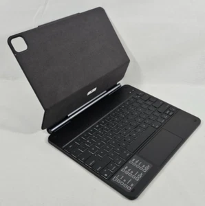 Hülle mit Tastatur für 13" iPad Pro 2024 M4 Carbon Backlit Bluetooth Magnet A2925 - Bild 1 von 16