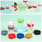 Tea Coasters Mug Holder Silicone Cup Sleeves Glass Cups Wrap Glass Bottle Cover
