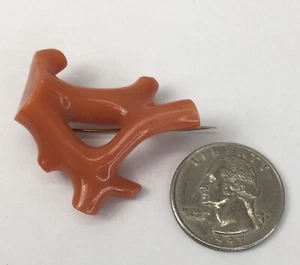 FANTASTICA SPILLA RAMO DI CORALLO - ORO 14K 10,2 GRAMMI (J1481)  - Foto 1 di 9