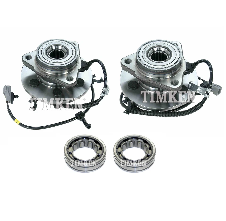 NOVO Kit de Rolamentos e Cubos de Roda Dianteira e Traseira Timken Para Dodge Dakota Durango 4WD - Imagem 1 de 1