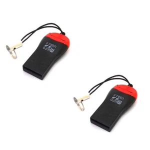 2pcs easy carry key ring USB 2.0 TF Memory Card Reader MicroSD Micro SD T-Flash - Picture 1 of 8